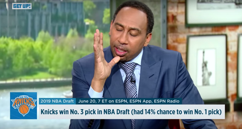 Illustration for article titled Stephen A. Smith Wrings Emmy-Worthy Performance Out Of Knicks' Lottery Agony